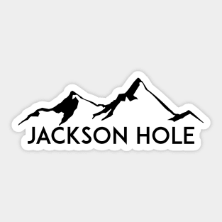 Skiing Jackson Hole Wyoming Sticker